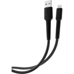 Vivanco USB kabel za punjenje USB 2.0 USB-A utikač, Apple Lightning utikač 0.5 m crna  62224