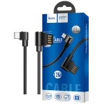 USB kabel za smartphone, USB type C, 90°, 1.2 met., crna