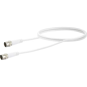 Antene, SAT Priključni kabel [1x Brzi muški konektor F - 1x Brzi muški konektor F] 1.5 m 10 dB četverostuko zaštićen Bijela Schw slika