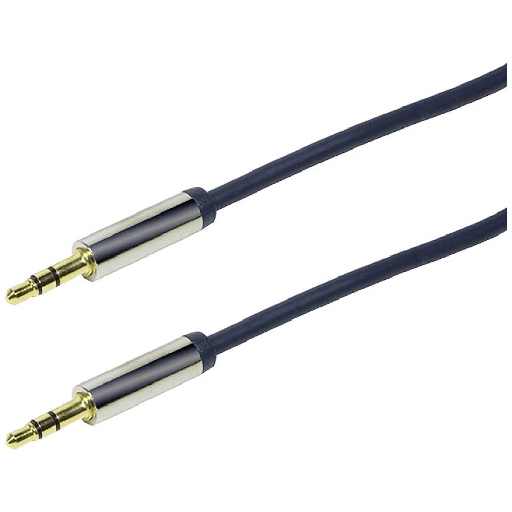 LogiLink CA10075 utičnica audio priključni kabel  0.75 m crna (mat) slika