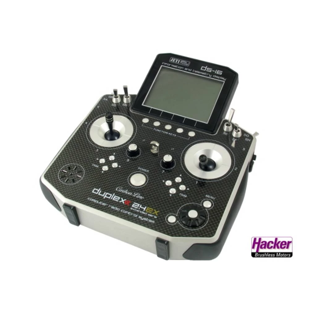 Jeti DS-16 Carbon Line Mode 5 Ručni daljinski upravljač 2,4 GHz Broj kanala: 24 Uklj. prijemnik slika