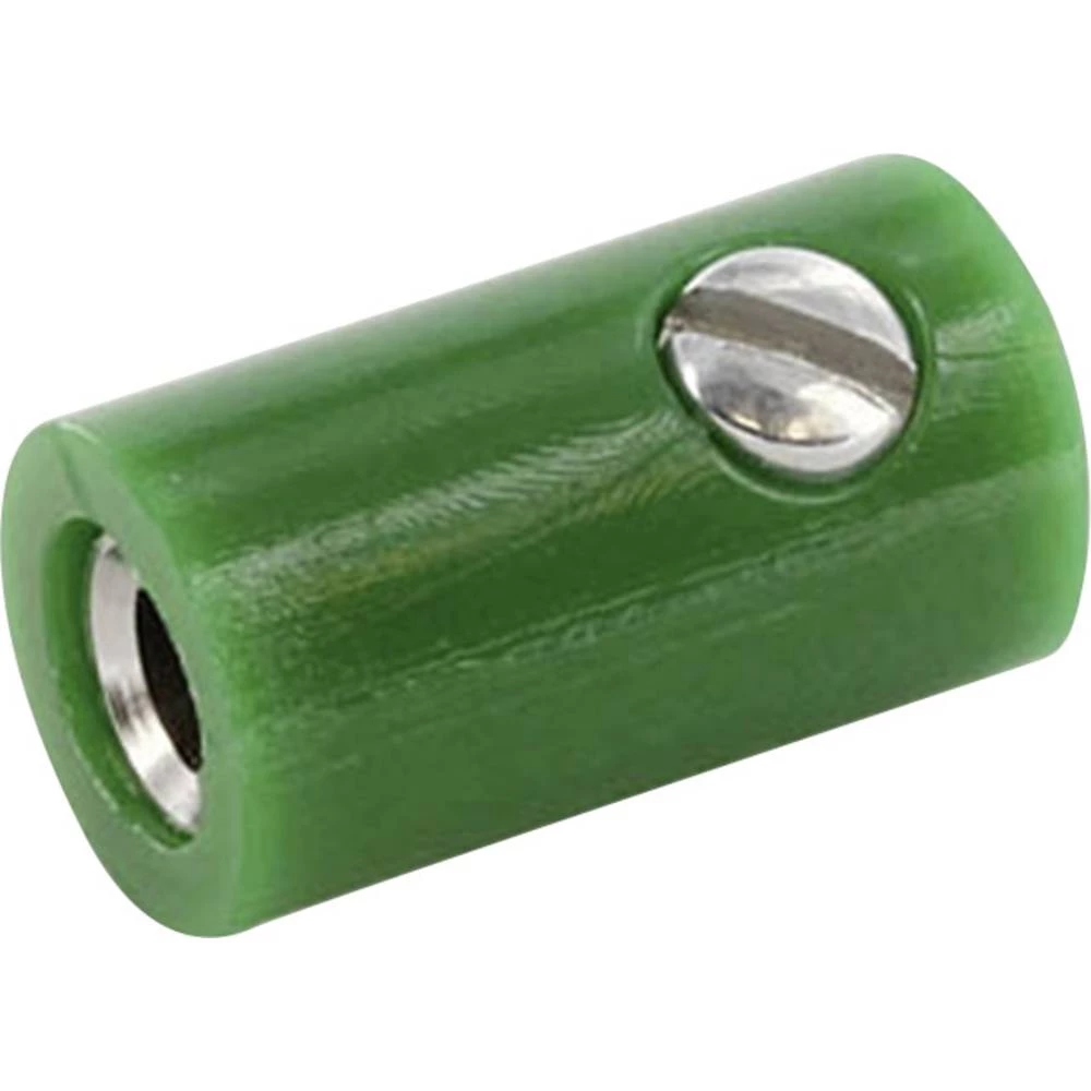 Laboratorijski ženski konektor Konektor, ravni Zatik-&Oslash;: 2.6 mm Zelena econ connect 100 ST slika