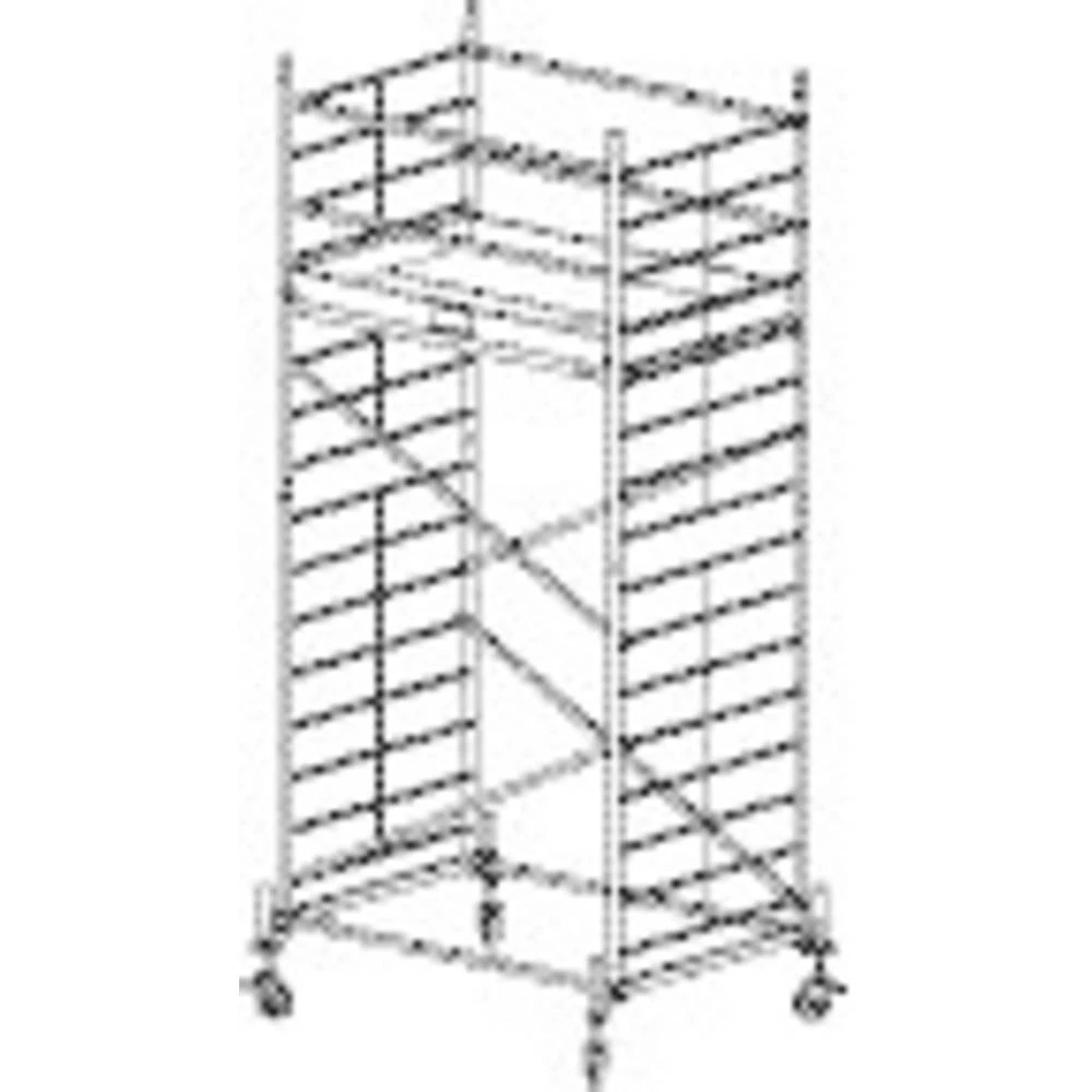 Sinterbronze (value.2976892) Skela Mobilna Radna visina (maks.): 5.30 m Krause ProTec XXL 911131 Srebrna 119 kg slika