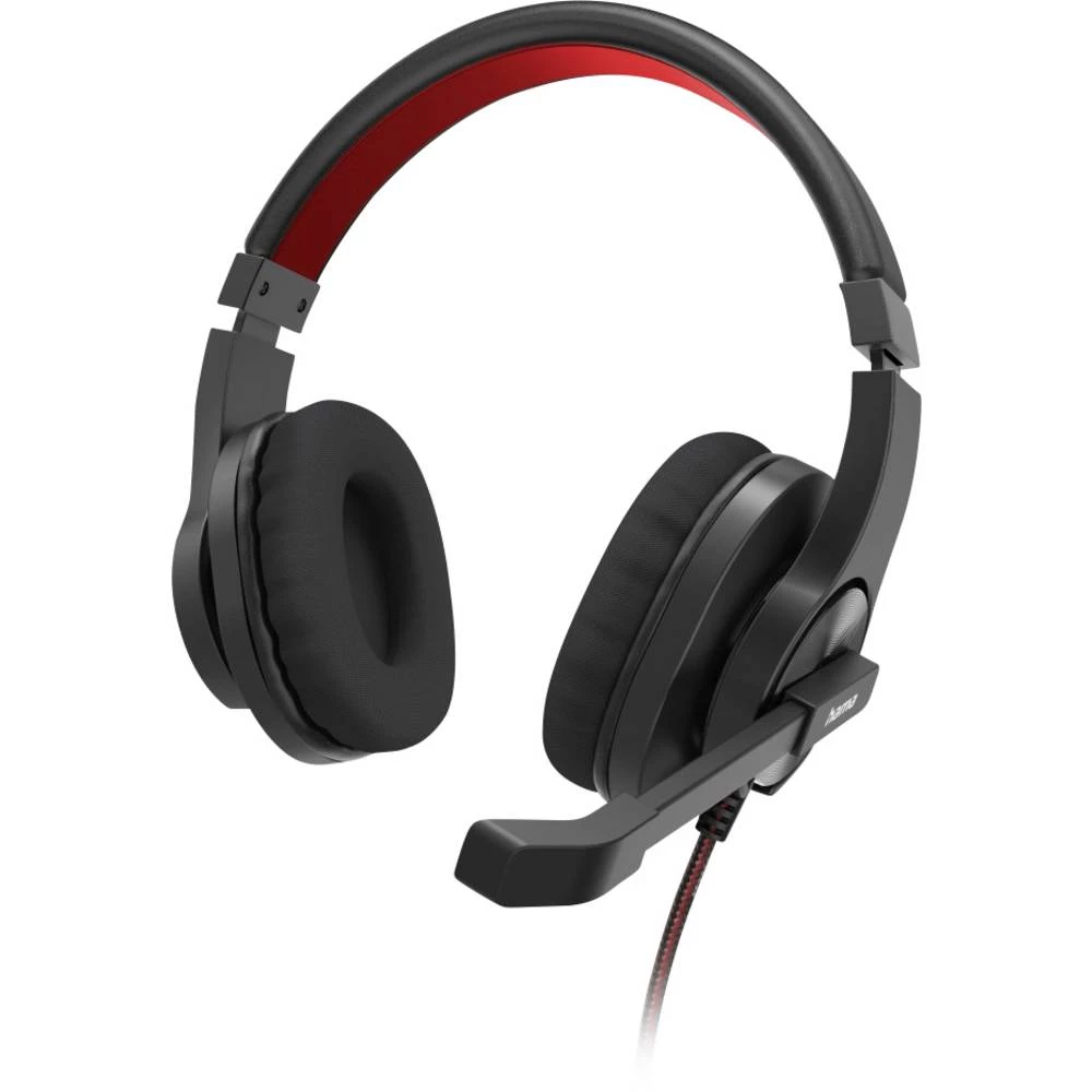 Hama On Ear Headset crna, crvena slika
