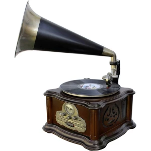 soundmaster NR917 gramofon smeđa boja, zlatna, crna slika