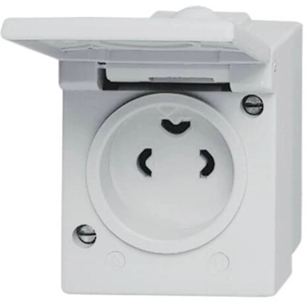 ABB 2CKA002381A0010  utičnica sa zaštitnim kontaktom   IP44 svijetlosiva (RAL 7035), siva slika