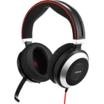 Jabra Evolve 80 MS Stereo slušalice 3,5 mm priključak Stereo, Bežične Na ušima Crna