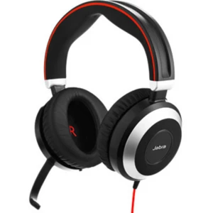 Jabra Evolve 80 MS Stereo slušalice 3,5 mm priključak Stereo, Bežične Na ušima Crna slika