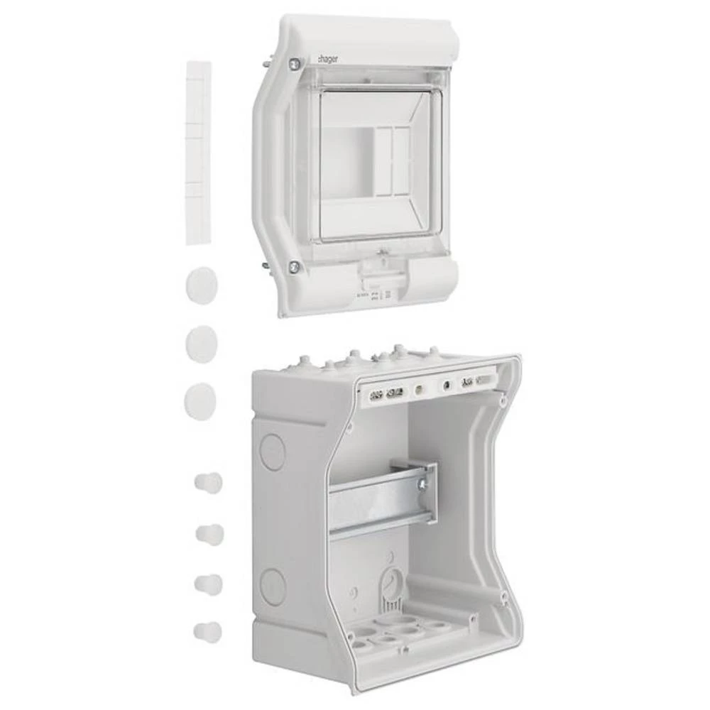 Hager  VE106D  VE106D  mali razvodnik  nadžbukna    Broj redova = 1  Content 1 St. slika