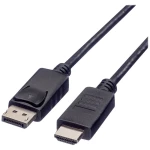 Roline green DisplayPort / HDMI priključni kabel DisplayPort utikač, HDMI A utikač 2.00 m crna 11.44.5781 sa zaštitom, TPE plašt, bez halogena DisplayPort kabel