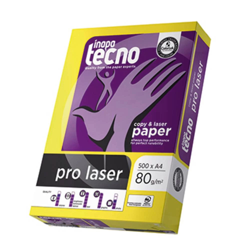 Univerzalni papir za printer Inapa Tecno pro laser 019608010001 DIN A4 80 gm&sup2; 500 Stranica Bijela slika