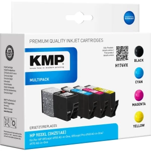 KMP Tinta Zamijena HP 903XL Kompatibilan Kombinirano pakiranje Crn, Cijan, Purpurno crven, Žut H176VX 1756,0005 slika