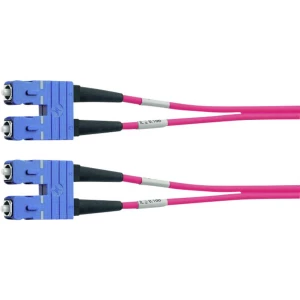 Staklena vlakna Svjetlovodi Priključni kabel [1x Muški konektor SC - 1x Muški konektor SC] 50/125 µ Multimode OM4 5 m Tele slika