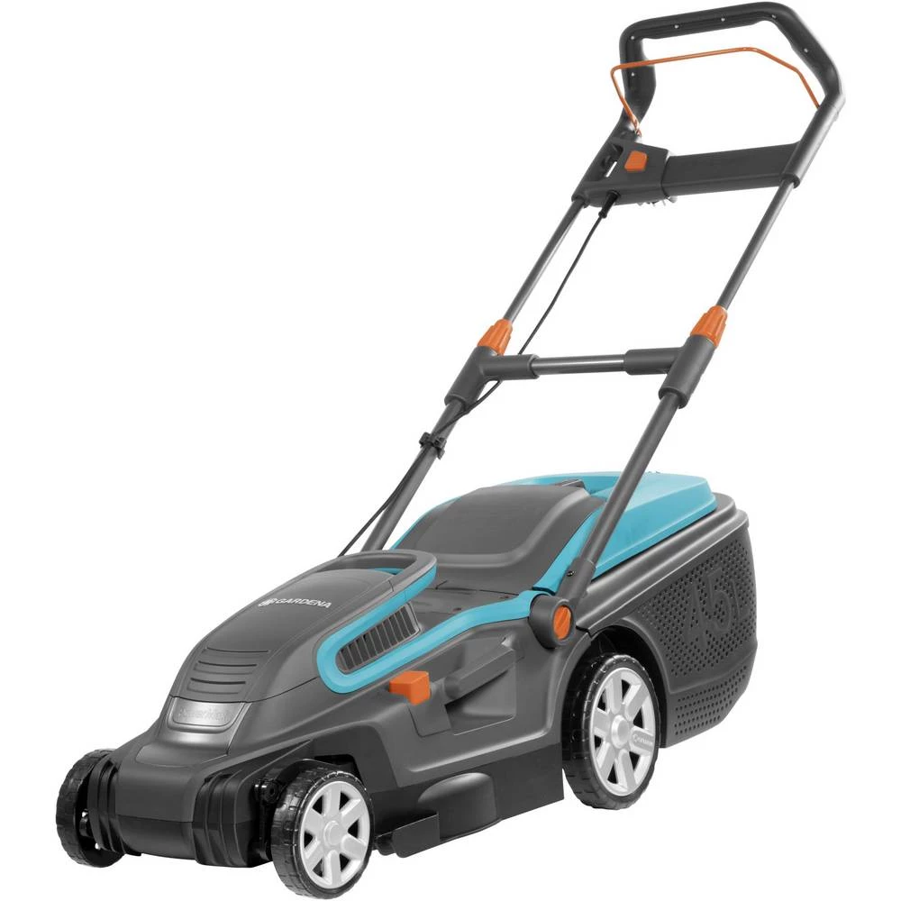 GARDENA PowerMax 1600/37 električni pogon kosilica  funkcija usitnjavanja 1600 W  Širina rezanja (maks.) 37 cm slika