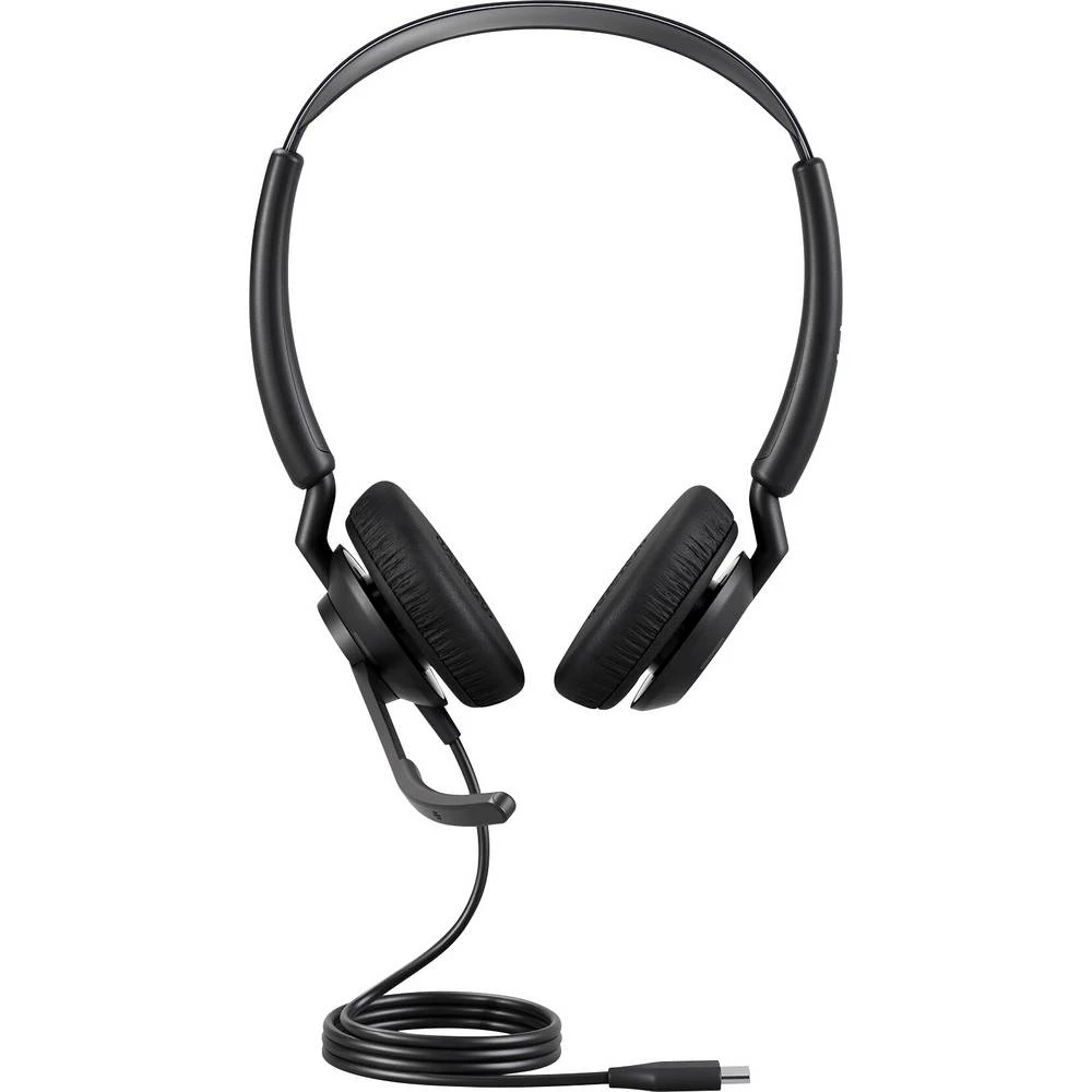 Jabra Engage 50 II telefon On Ear Headset žičani stereo crna poništavanje buke, smanjivanje šuma mikrofona slušalice s m slika