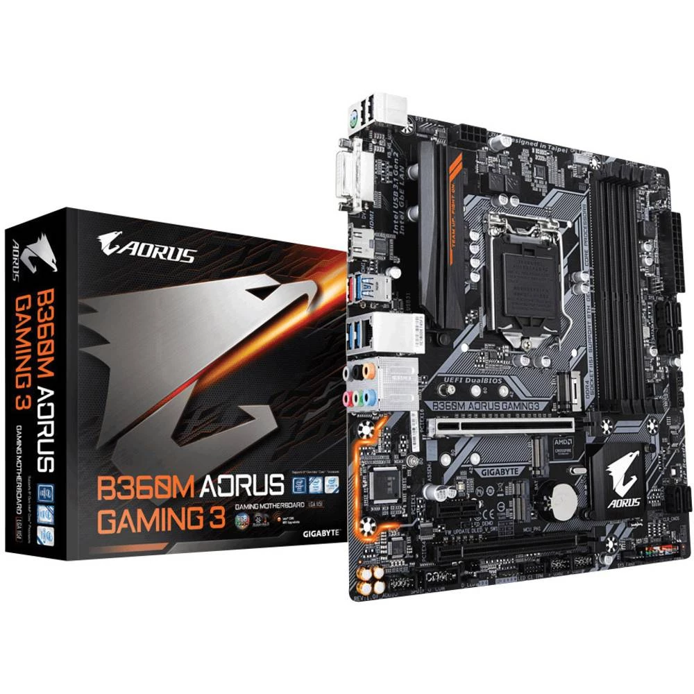 Matična ploča Gigabyte B360M AORUS GAMING 3 Baza Intel&reg; 1151 Faktor oblika Micro-ATX Set čipova matične ploče Intel&reg; B36 slika