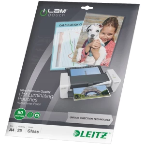 Leitz Folija za laminiranje DIN A4 80 micron Sjajna 25 ST slika
