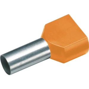 Cimco 187732 dvostruka kabelska stopica 0.5 mm² izolirani dio narančasta 100 St. slika