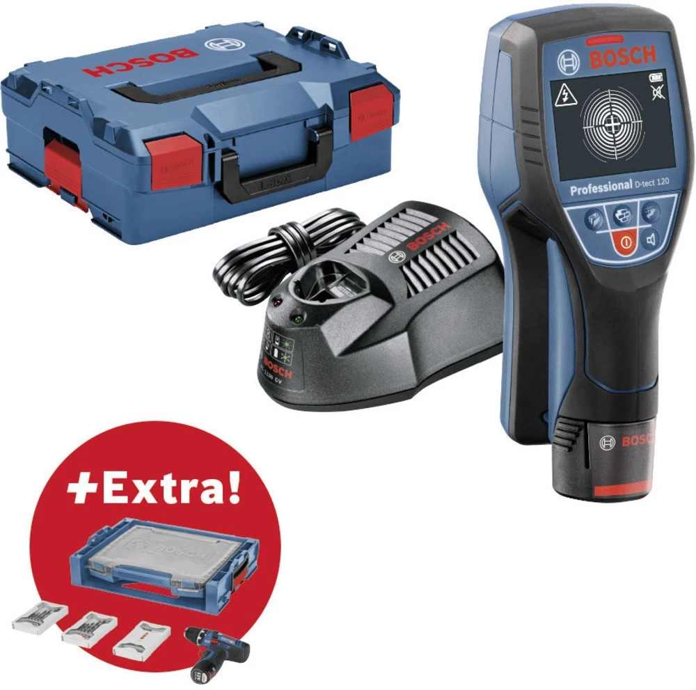 Uređaj za pračenje Bosch Professional D-Tect 120 + Mobility-Set 06159940L7 Dubina lokaliziraja (maks.) 120 mm slika