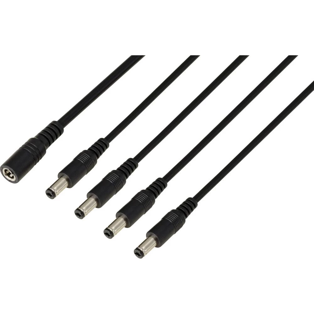 TRU COMPONENTS TC-13232712 DC utični konektor utičnica - utikač 5.5 mm 2.1 mm 41.2 cm 1 St. slika