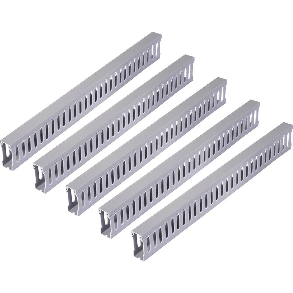 Sygonix SY-6801166 kanal za ožičenje (D x Š x V) 2000 x 25 x 60 mm 5 kom. siva slika