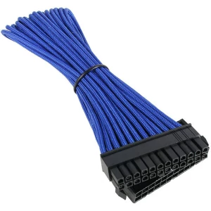 Struja Produžetak [1x 24-polni električni muški konektor ATX - 1x 24-polni električni ženski konektor ATX] 30 cm Plava boja, Crn slika