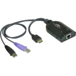 KVM Adapter [2x Muški konektor USB 2.0 tipa A, Muški konektor HDMI - 1x Ženski konektor RJ45] Crna ATEN