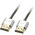LINDY HDMI priključni kabel HDMI-A utikač, HDMI-A utikač 0.50 m crna 41670  HDMI kabel