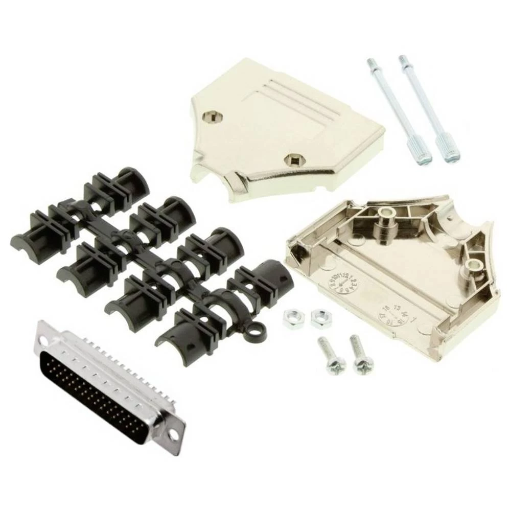 MH Connectors MHDTPK25HD44MS-K komplet D-Sub pinskih konektora 180 ° Broj polova (broj): 25 lemni kup 1 kom. slika