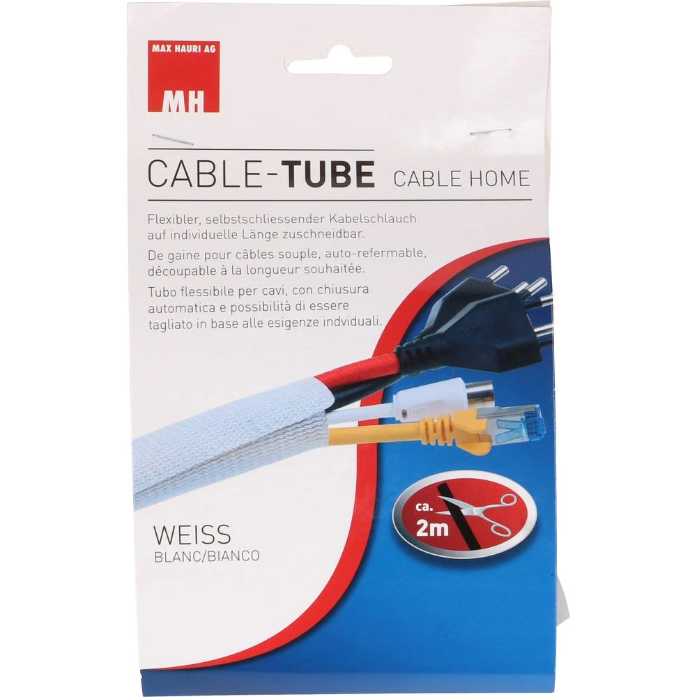 Cablehome 136691  pleteno crijevo bijela  25 do 40 mm 1 St. slika