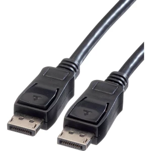 Value DisplayPort priključni kabel 7.50 m 11.99.5604 sa zaštitom crna [1x muški konektor displayport - 1x muški konektor slika