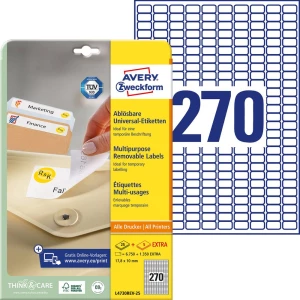 Avery-Zweckform L4730REV-25 univerzalne naljepnice 17.8 x 10 mm papir bijela 8100 St. ponovno ljepljenje tintni pisač, l slika