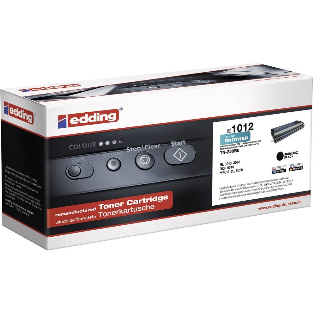 Edding Toner Zamijena Brother TN-230BK, TN230BK Kompatibilan Crn 2200 Stranica edding 1012 slika