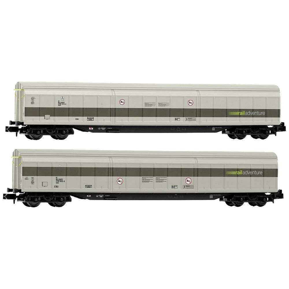 Arnold HN6601 N Set od 2 Habfis vagona s kliznim zidom RailAdventure slika