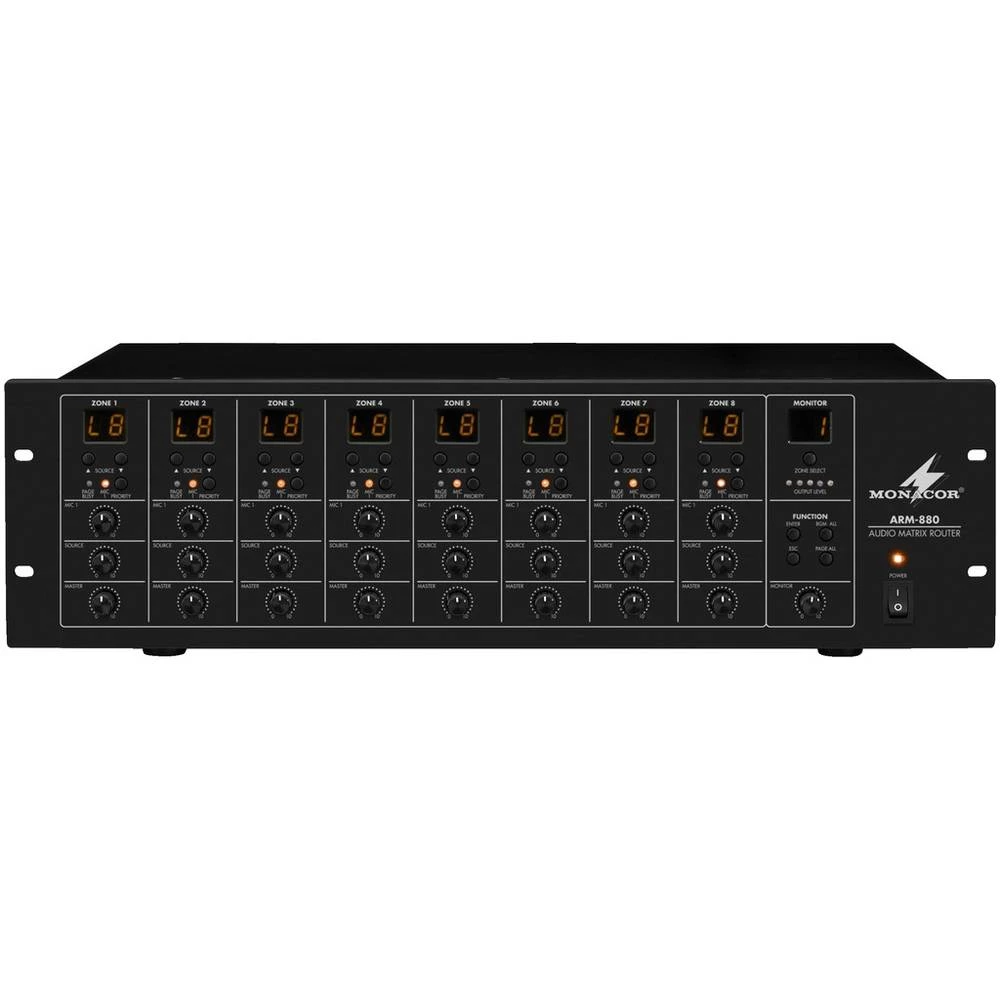Elektroakustično pojačalo Monacor ARM-880 8 zona slika