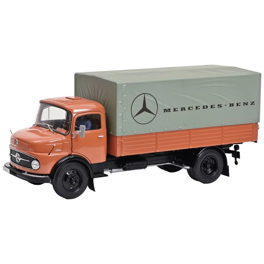 Schuco Mercedes Benz L911, MHI 1:18 model teretnog vozila slika