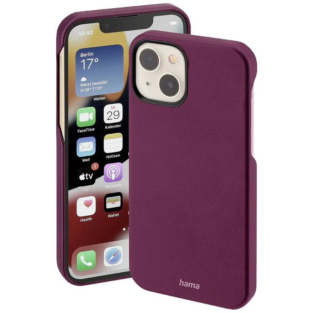 Hama Finest Sense Pogodno za model mobilnog telefona: iPhone 14, bordo boja Hama Finest Sense etui Apple iPhone 14 bordo boja slika