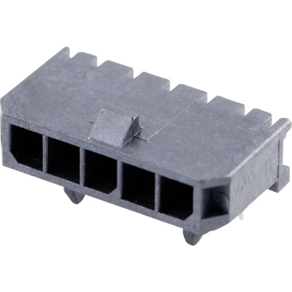 Molex 436500502 Micro-Fit 3.0 Right-Angle Header, 3.00mm Pitch, Single Row, 5 Circuits, with Snap-in Plastic Peg PCB Lock slika