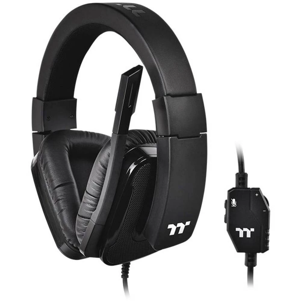 Thermaltake SHOCK XT igraće naglavne slušalice sa mikrofonom 3,5 mm priključak stereo preko ušiju crna slika