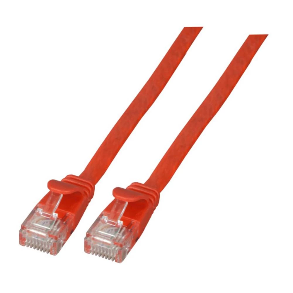 EFB Elektronik K8107RT.5 RJ45 mrežni kabeli, patch kabeli cat 6a U/UTP 5.00 m crvena visokofleksibilan, vatrostalan, bez slika
