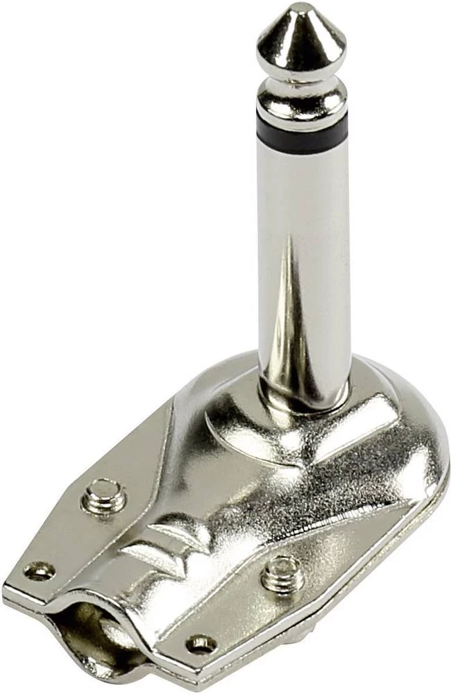 Jack utični konektor 6.35 mm Kutni muški konektor Broj polova: 2 Mono Srebrna TRU COMPONENTS 1 ST slika