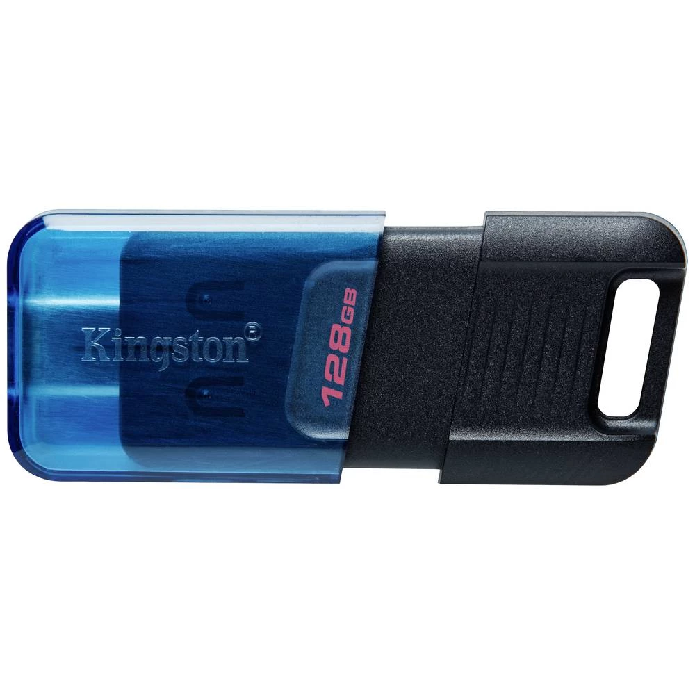 Kingston DataTraveler 80 M USB stick maloprodaja 128 GB crna/plava DT80M/128GB USB-C® slika