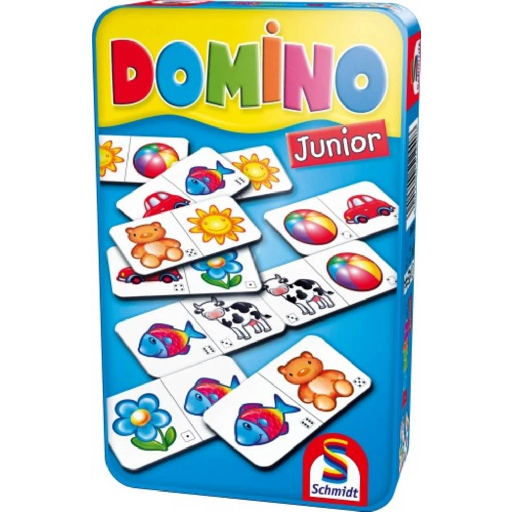 Schmidt Spiele Domino Junior BMM Metalldose 51240 slika
