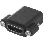HDMI Adapter [1x Ženski konektor HDMI - 1x Ženski konektor HDMI] Crna mogućnost vijčanog spajanja SpeaKa Professional