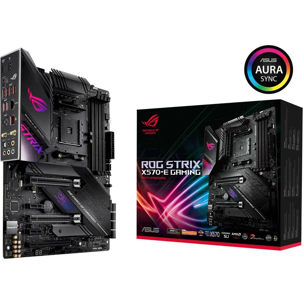 Matična ploča Asus ROG Strix X570-E Gaming Baza AMD AM4 Faktor oblika ATX Set čipova matične ploče AMD&reg; X570 slika
