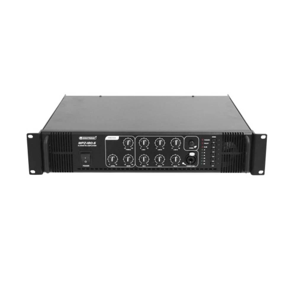 Omnitronic MPZ-180.6 elektroakustično pojačalo 180 W 6 zona slika