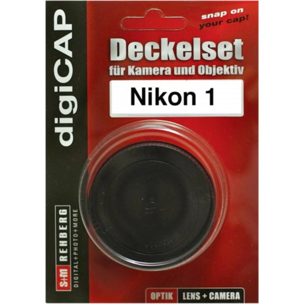 Poklopac za objektiv digiCAP digiCAP Deckelset Nikon 1 Gehäuse + Obje Pogodno za marku (kamera)=Nikon slika
