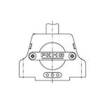 Molex 1731110020 FCT Plastic Backshell for D-Sub Connector, Black, Shell Size 2, Straight Cable Outlet