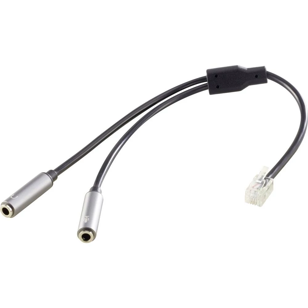 SpeaKa Professional RJ10 SP-8832404 mrežni kabeli, patch kabeli 25.00 cm crna boja okrugli slika