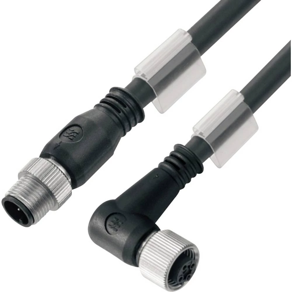 Weidmüller 1062190200 podatkovni utični konektor za senzor/aktivator, konfekcioniran M12 ravni muški konektor, ženski konektor, kutni 2.00 m Broj polova: 5 1 St. slika